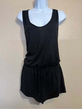 Miken Black Swim Cover-Up beach pool romper
